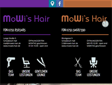 Tablet Screenshot of mowis-hair.de